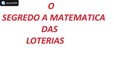 só matemática loterias